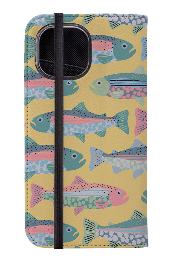 
                  
                    Trout by Louise Margaret Wallet Phone Case (Yellow) | Harper & Blake
                  
                