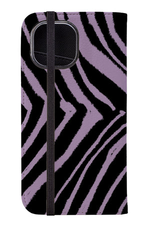 Zebra Animal Wallet Print Phone Case (Lilac Purple) | Harper & Blake