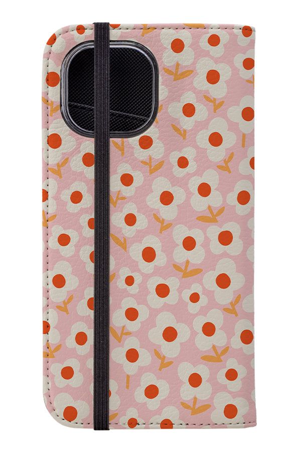 Daisy Fields by Helen Bowler Wallet Phone Case (Pink) | Harper & Blake