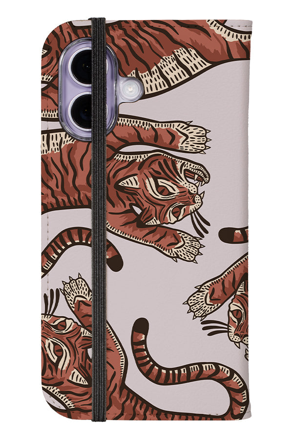 Tiger Placement Wallet Phone Case (Off White) | Harper & Blake 