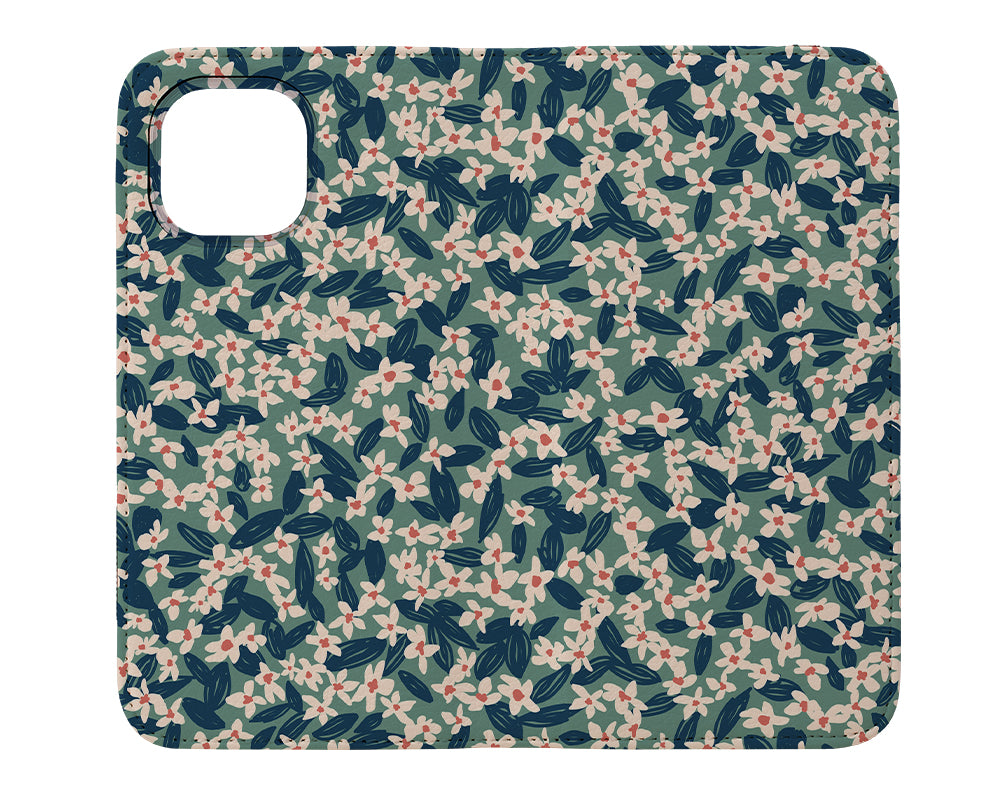 Floritago by Álex Roda Wallet Phone Case (Green) | Harper & Blake