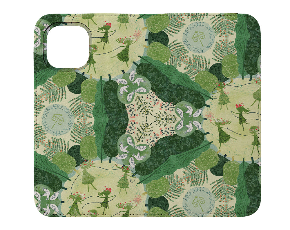 Midsummer Festival by Michele Norris Wallet Phone Case (Green) | Harper & Blake