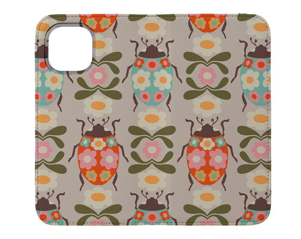 
                  
                    Beetle Blooms by Helen Bowler Wallet Phone Case (Beige) | Harper & Blake
                  
                