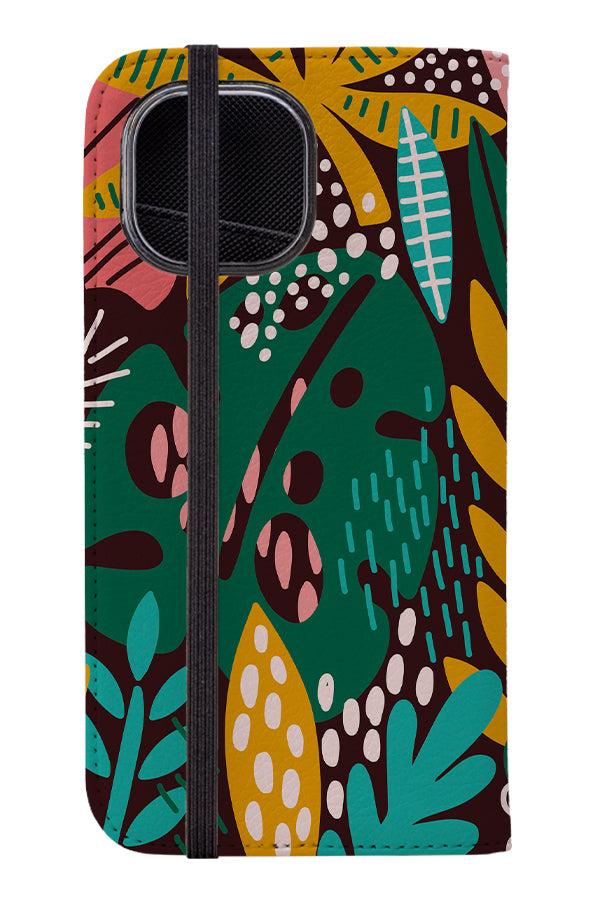 Exotic Vibes By Maria Galybina Wallet Phone Case (Dark) | Harper & Blake