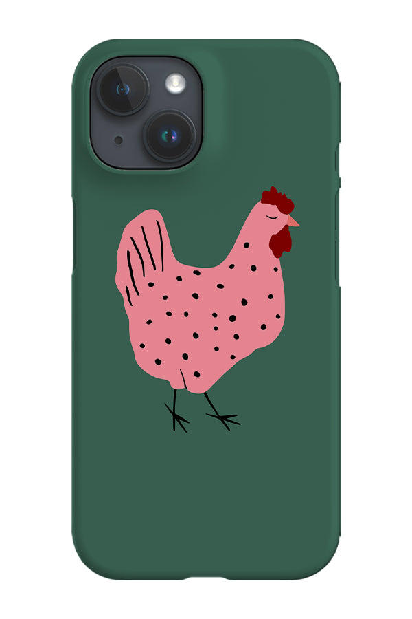 Bold Graphic Chicken Phone Case (Green) | Harper & Blake