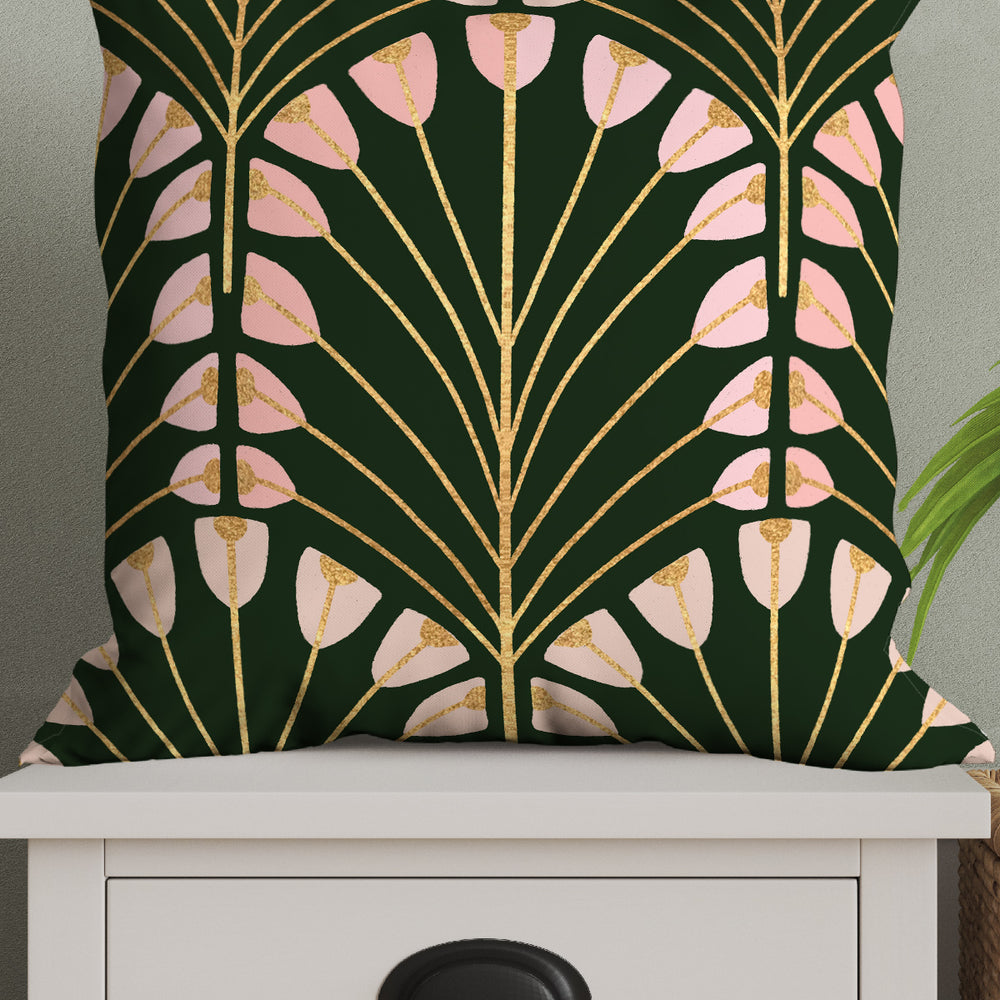 Jacques By Amy MacCready Square Cushion (Green Pink) | Harper & Blake