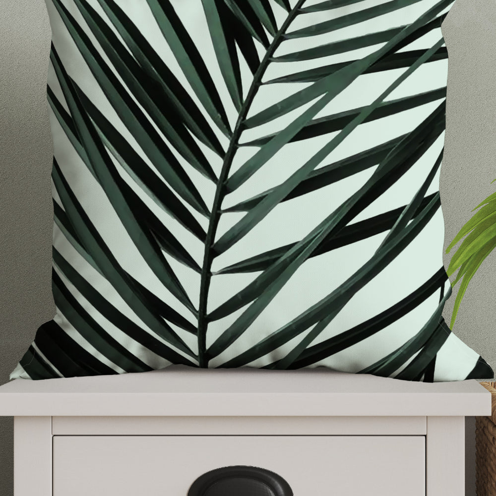 
                  
                    Green Palm Leaves Square Cushion (Green) | Harper & Blake
                  
                