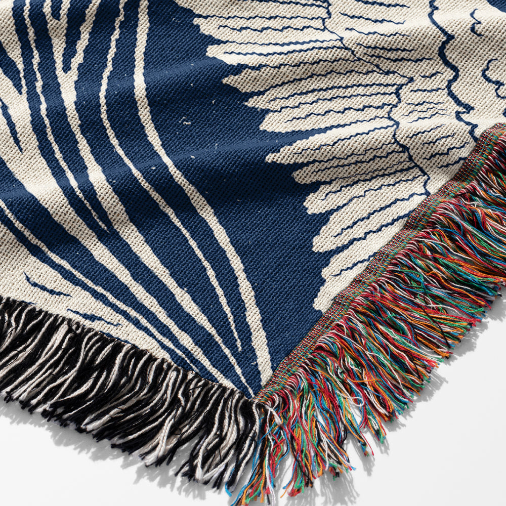 
                  
                    Water Life Block Print by Denes Anna Design Jacquard Woven Blanket (Blue) | Harper & Blake
                  
                