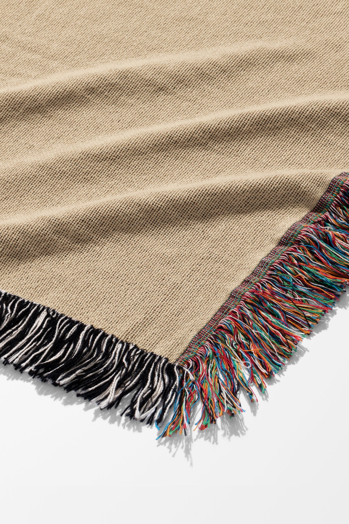 Tiger Jacquard Woven Blanket (Beige Green) | Harper & Blake