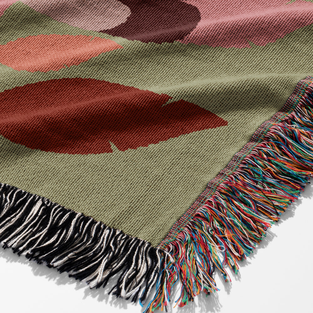 
                  
                    Monkey Kingdom Palm Tree Jacquard Woven Blanket (Green Pink) | Harper & Blake
                  
                