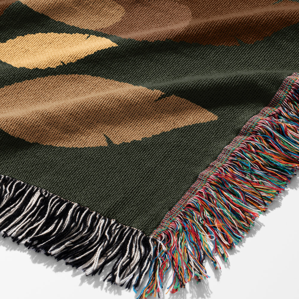 
                  
                    Monkey Kingdom Palm Tree Jacquard Woven Blanket (Green Yellow) | Harper & Blake
                  
                
