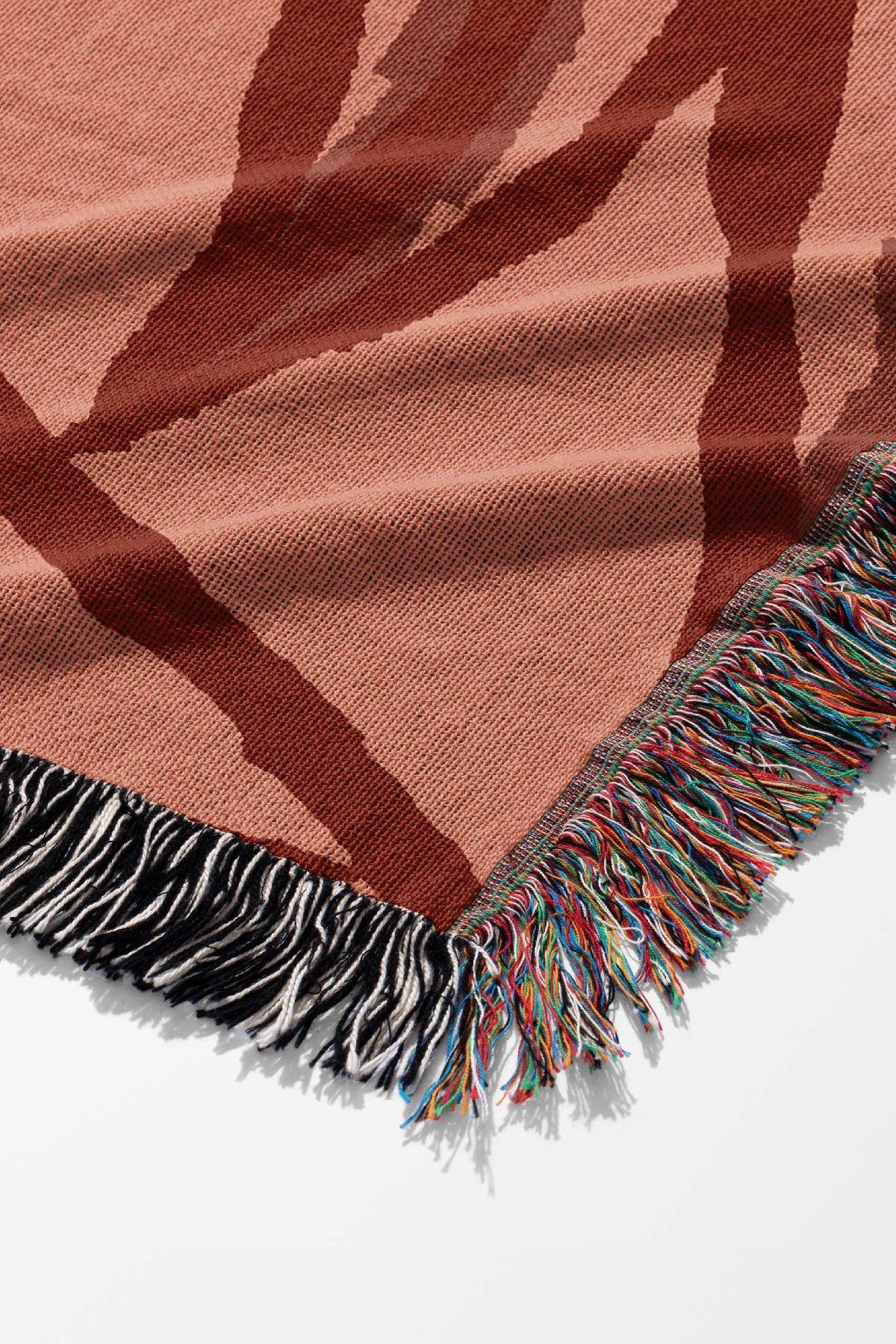 The Willow Throw Jacquard Woven Blanket (Pinks) | Harper & Blake