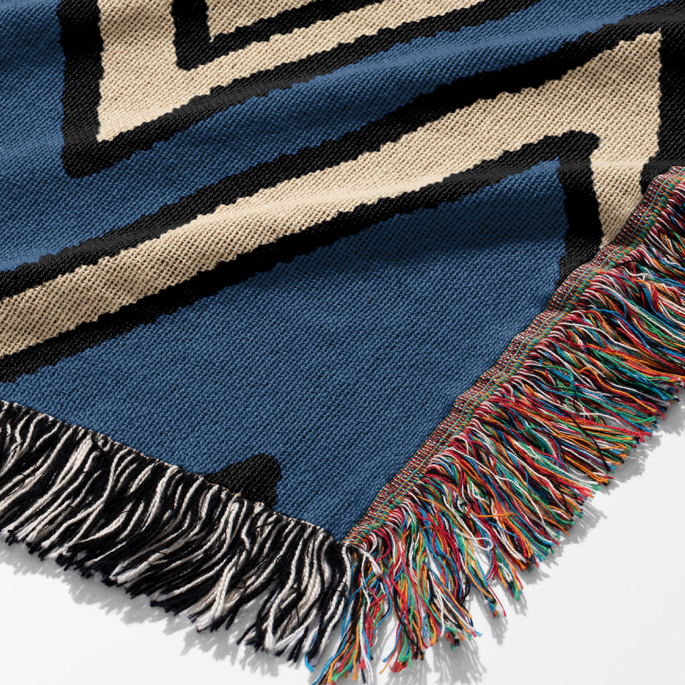 
                  
                    Zig Zag Jacquard Woven Blanket (Blue) | Harper & Blake
                  
                