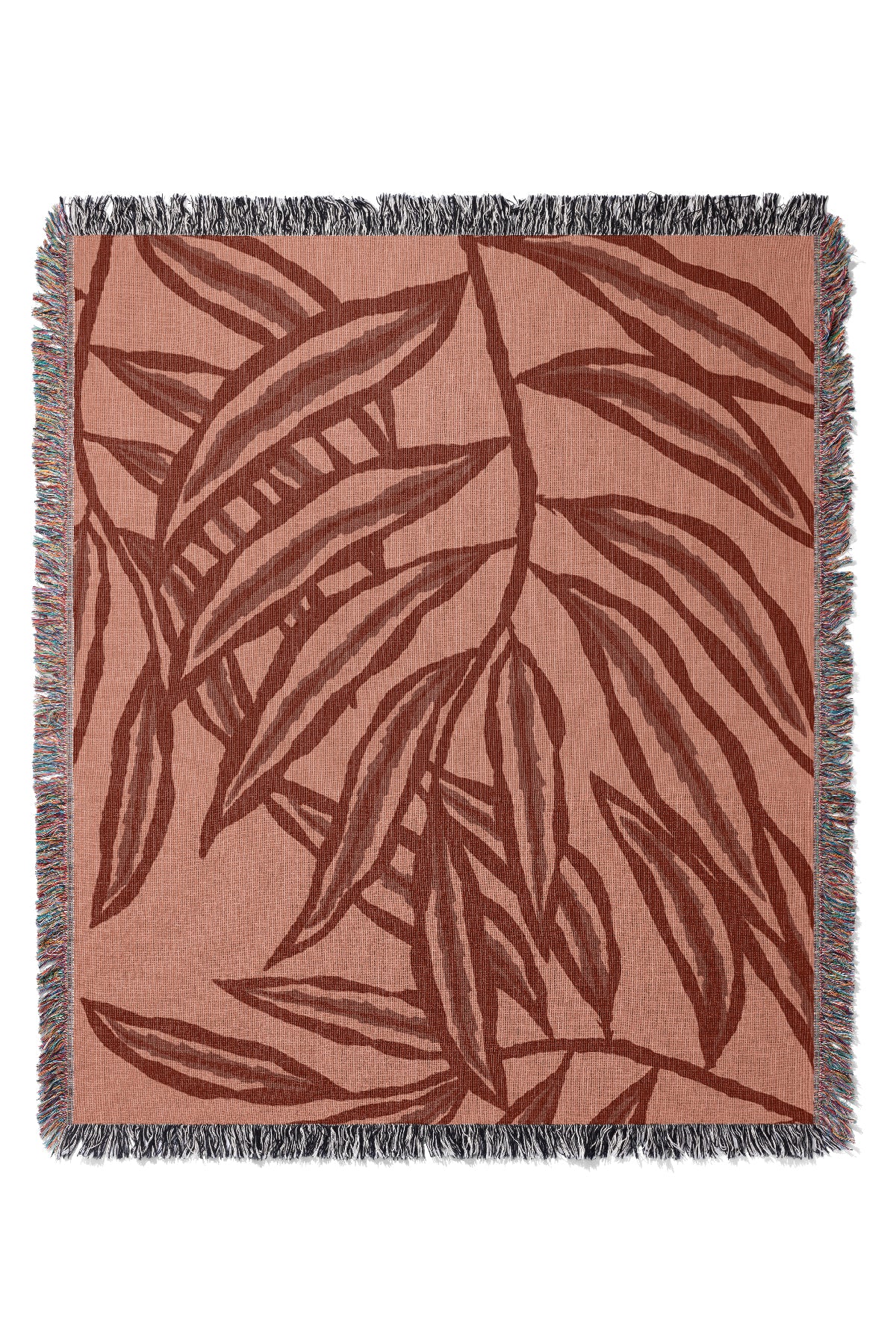 The Willow Throw Jacquard Woven Blanket (Pinks) | Harper & Blake