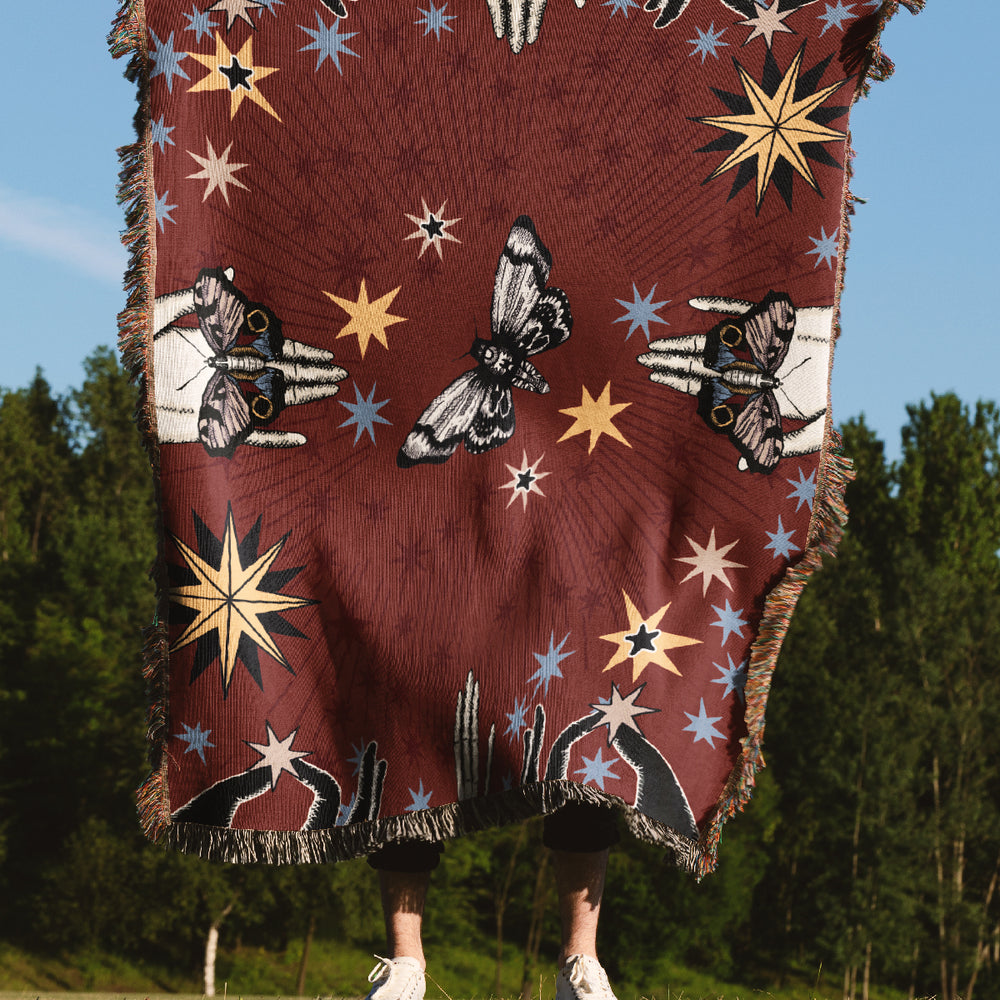 
                  
                    Tarot Jacquard Woven Blanket (Red) | Harper & Blake
                  
                