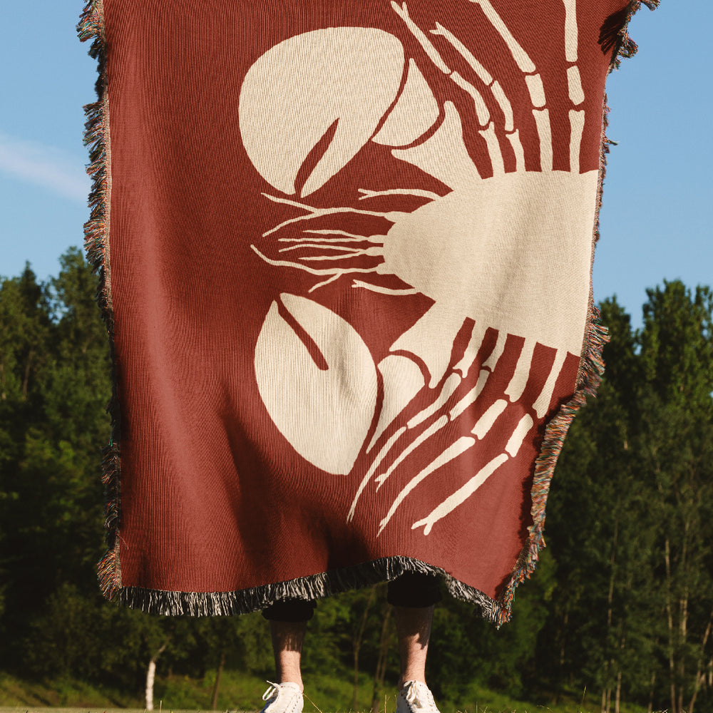 
                  
                    Up-Close Lobster Jacquard Woven Blanket (Red) | Harper & Blake
                  
                