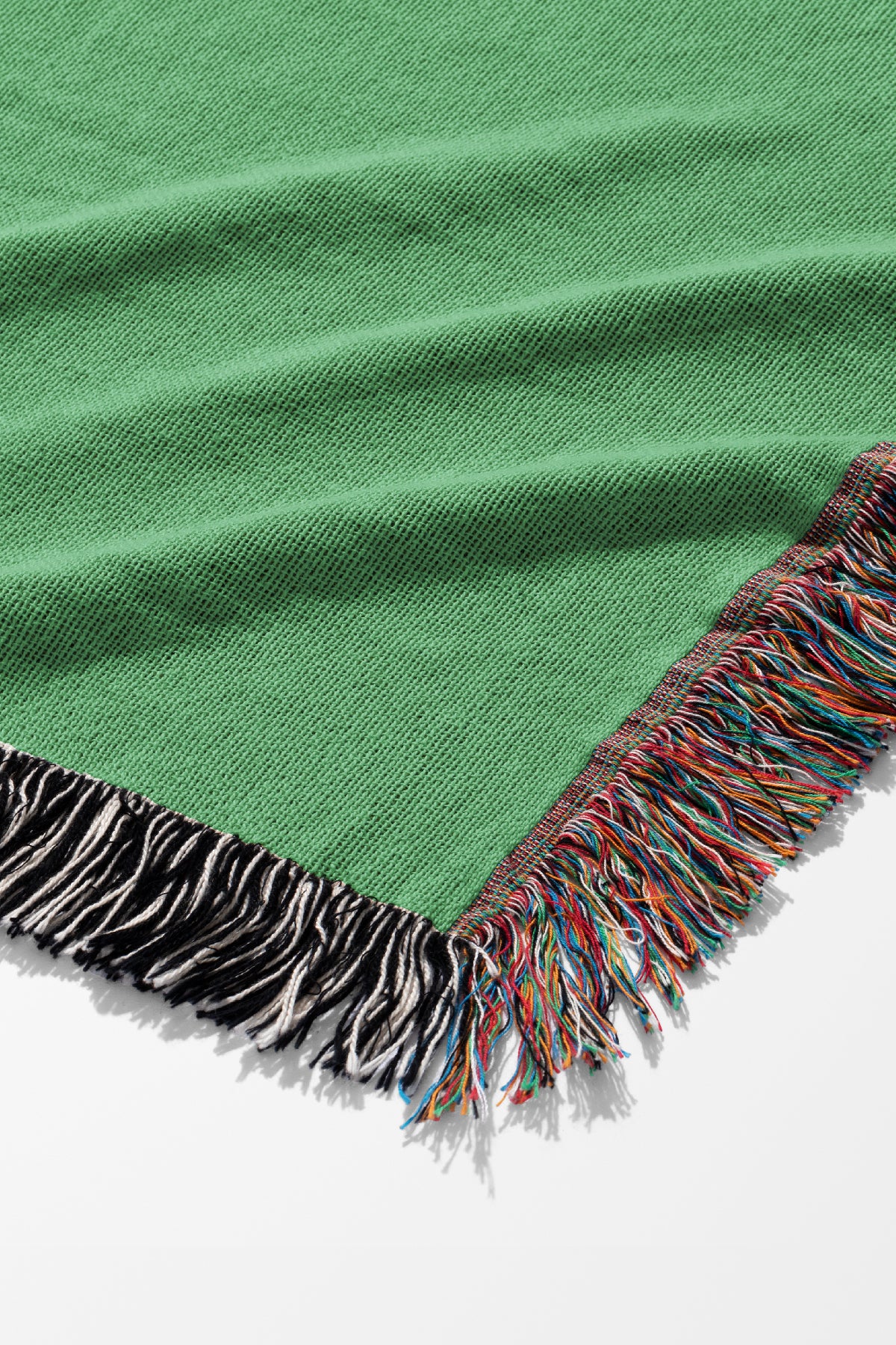 Tiger Jacquard Woven Blanket (Bright Green) | Harper & Blake