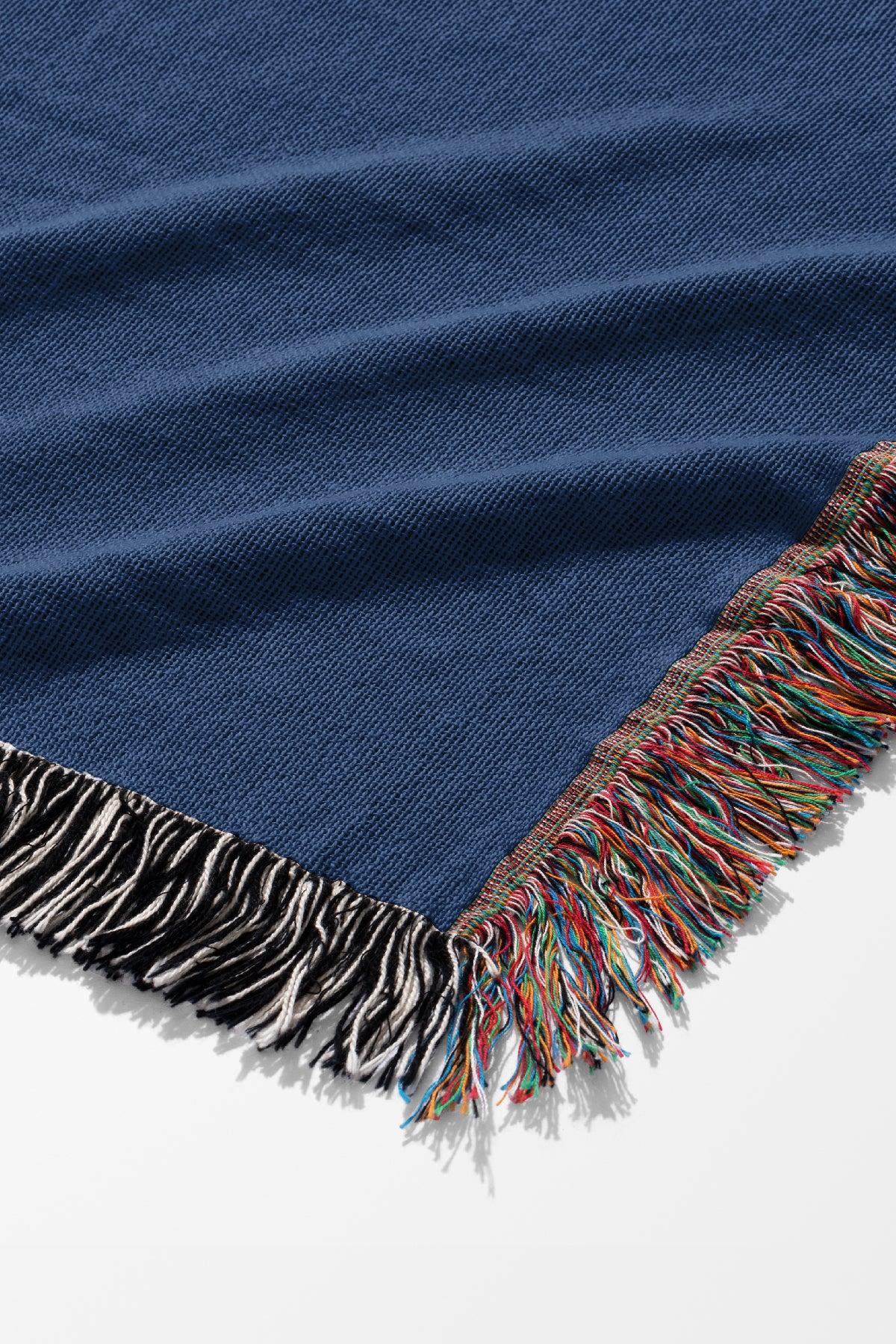 Tiger Jacquard Woven Blanket (Dark Blue) | Harper & Blake