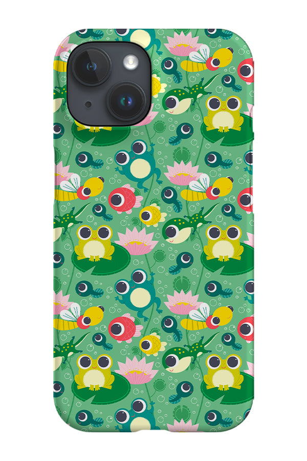 Lake Animals by Angela Sbandelli Phone Case (Green)