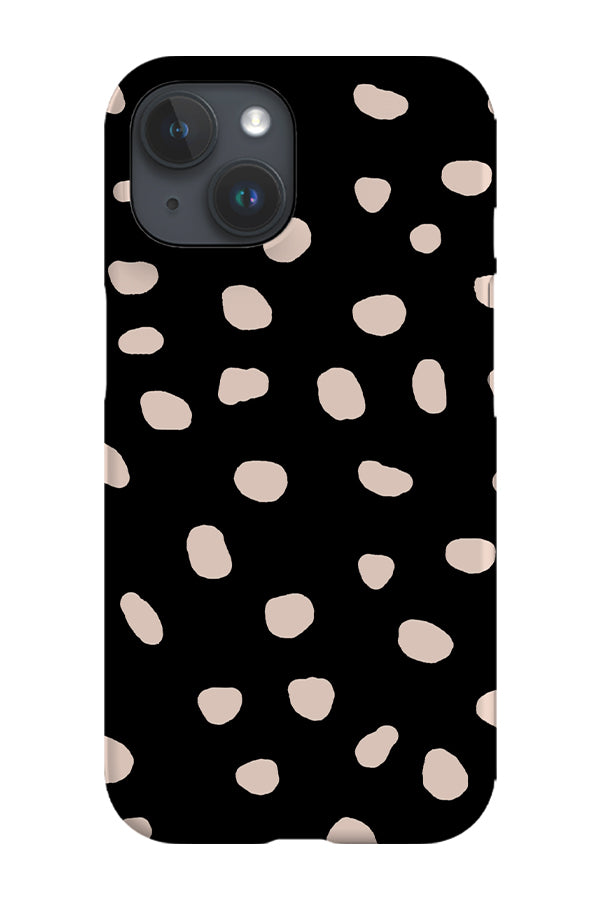 Polka Dots Large Memphis Phone Case (Black) - Harper & Blake