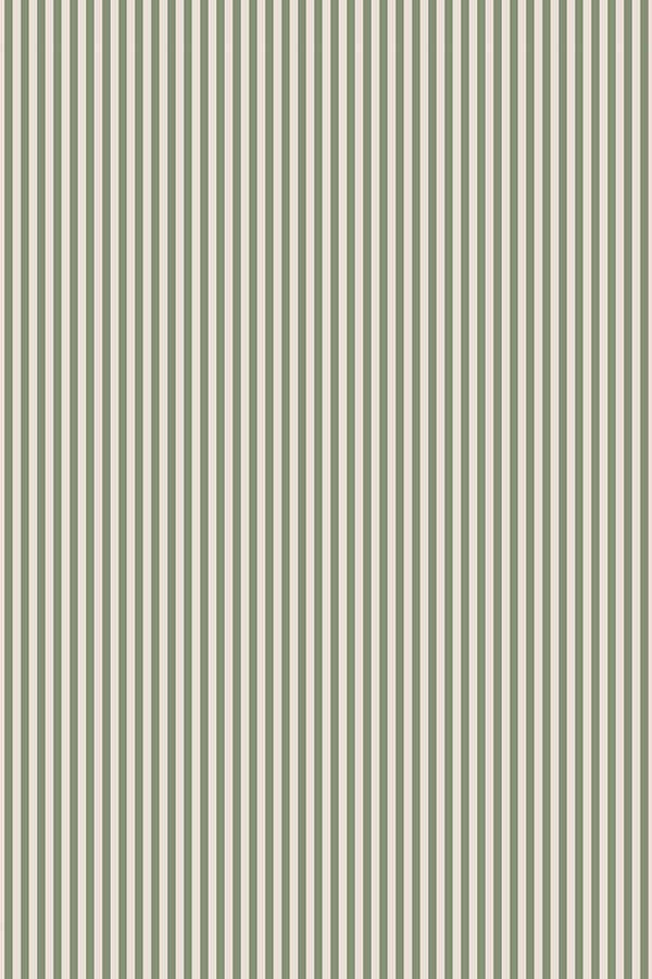 Line Study Wallpaper (Linen & Moss Green) | Harper & Blake