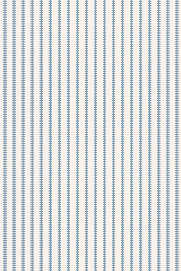Linear Whisper Wallpaper (Ivory & Dusty Blue) | Harper & Blake