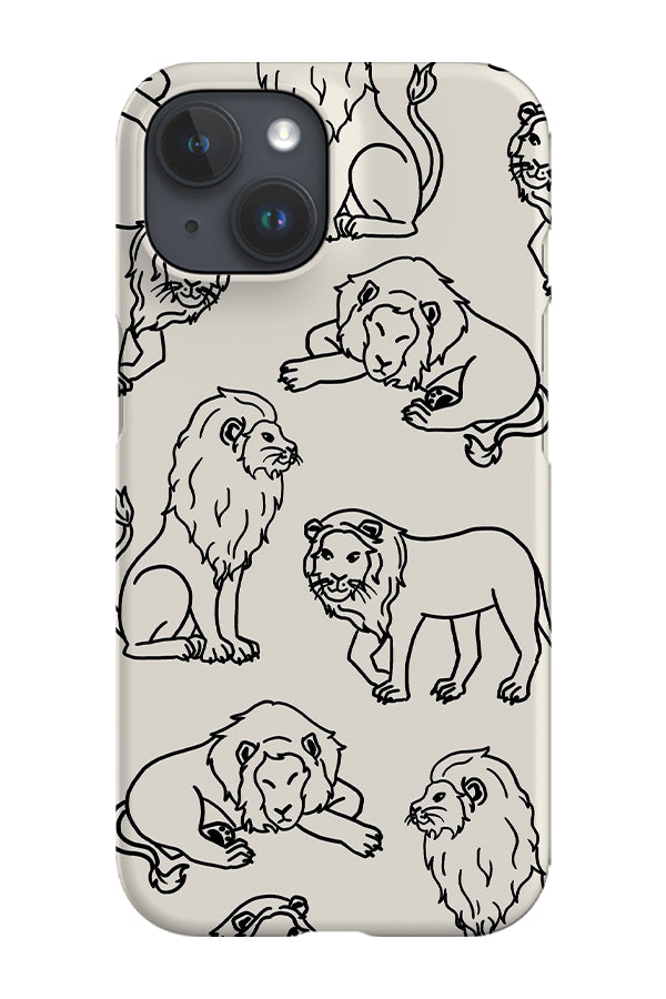 
                  
                    Lion Line Art Scatter Phone Case (Cream) | Harper & Blake
                  
                