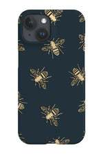 Bees Lux Phone Case (Green & Gold)