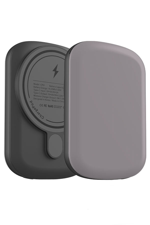 Still Tone Block Colour MagSafe ChargePod Power Bank (Dusty Lavender) | Harper & Blake