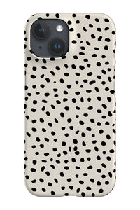Polka Dot Mini Memphis Phone Case (Cream & Black) - Harper & Blake