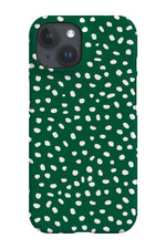 Polka Dots Memphis Phone Case (Green)