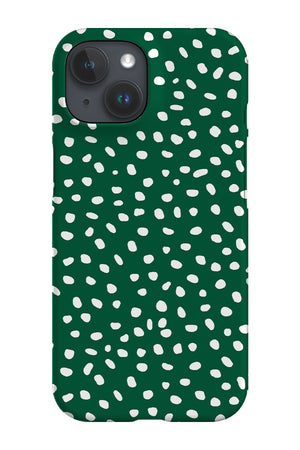 Polka Dots Memphis Phone Case (Green) - Harper & Blake