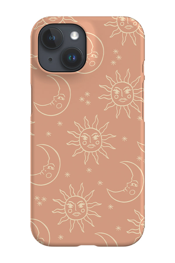 Minimalist Sun Moon Scatter Phone Case (Soft Pink) | Harper & Blake