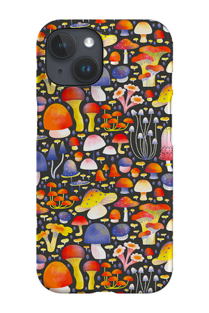 Mushrooms by Angela Sbandelli Phone Case (Grey) | Harper & Blake