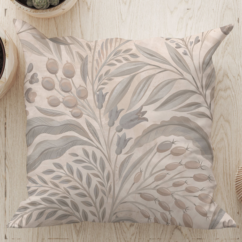 
                  
                    Mediterranean Mural Floral By Rebecca Elfast Square Cushion (Neutrals) | Harper & Blake
                  
                