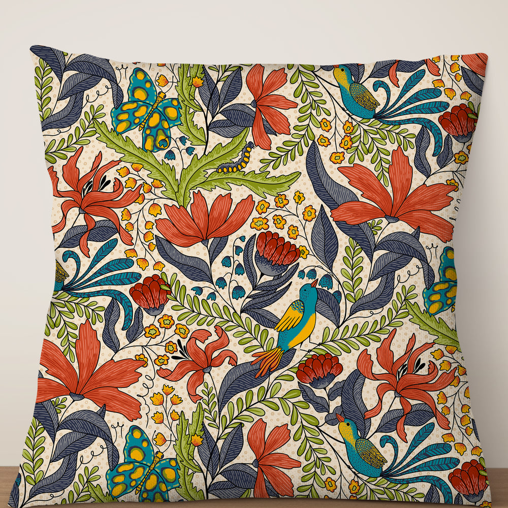 
                  
                    Enchanted Tulip Garden by Denes Anna Design Square Cushion (Colourful) | Harper & Blake
                  
                