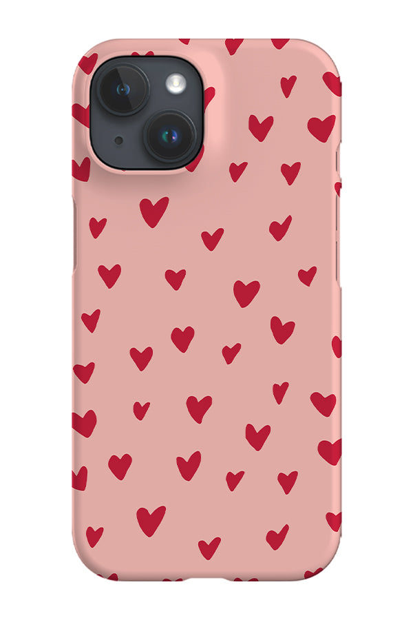 Hearts Phone Case (Pink & Red)