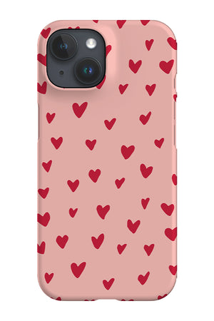 Hearts Phone Case (Pink & Red) - Harper & Blake