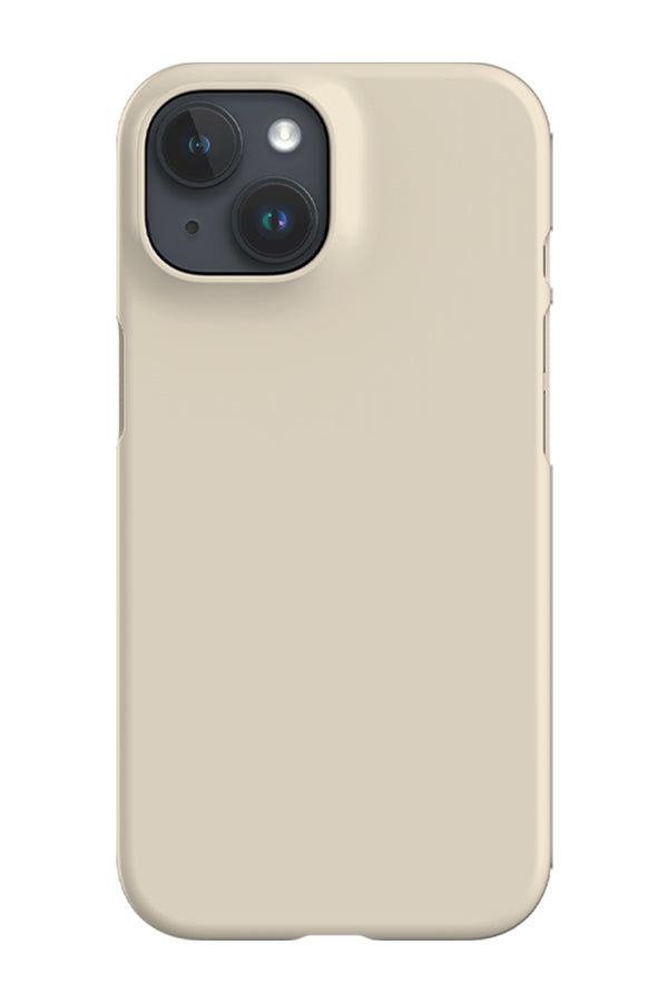 Beige Nude Plain Block Colour Phone Case