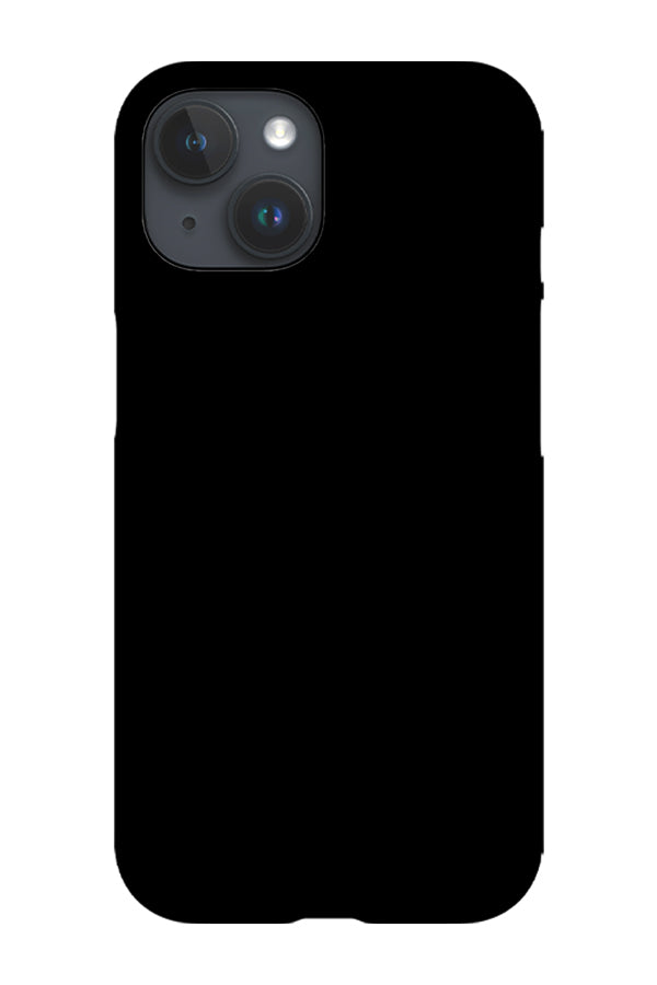 Black Plain Block Colour Phone Case