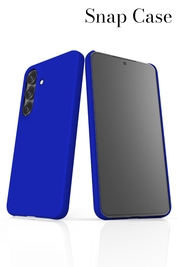Azure Blue Plain Block Colour Slim Samsung Galaxy Case | Harper & Blake