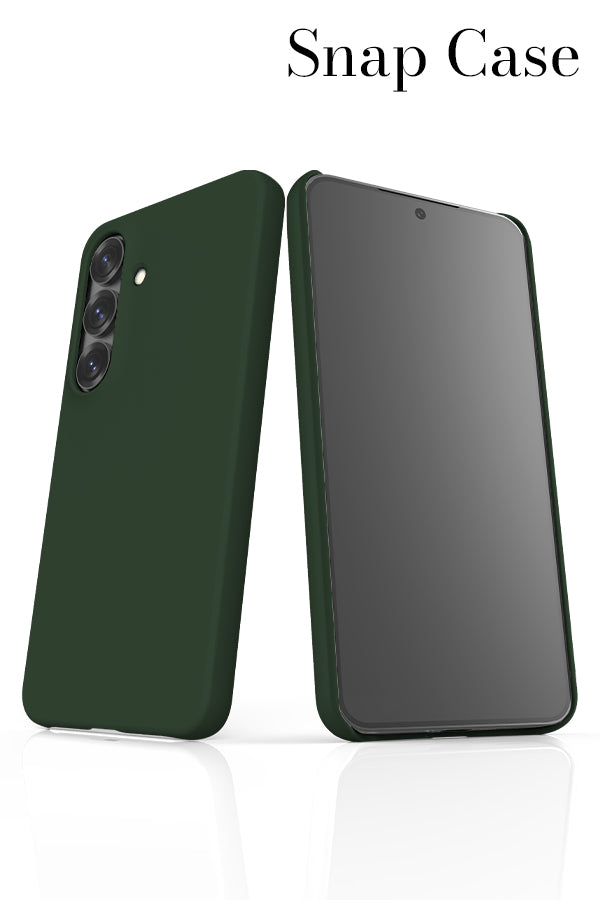 Pine Green Plain Block Colour Samsung Galaxy Snap Phone Case | Harper & Blake