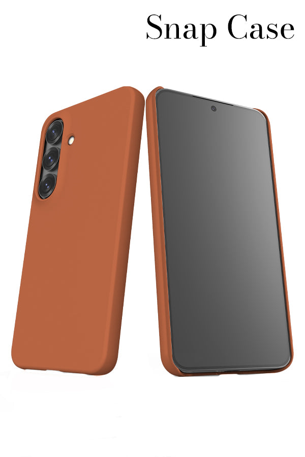 Still Tone Block Colour Samsung Galaxy Snap Phone Case (Burnt Clay) | Harper & Blake