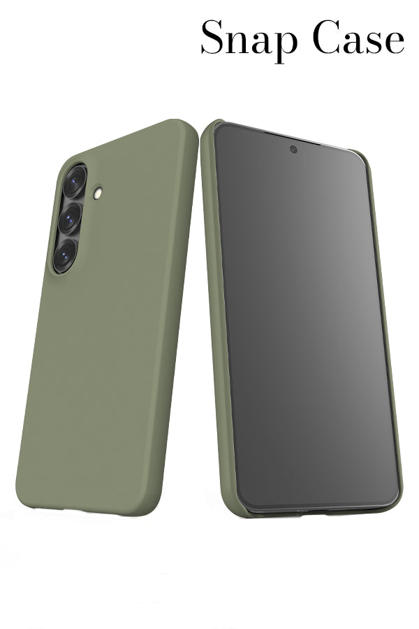Still Tone Block Colour Samsung Galaxy Snap Phone Case (Moss Green) | Harper & Blake