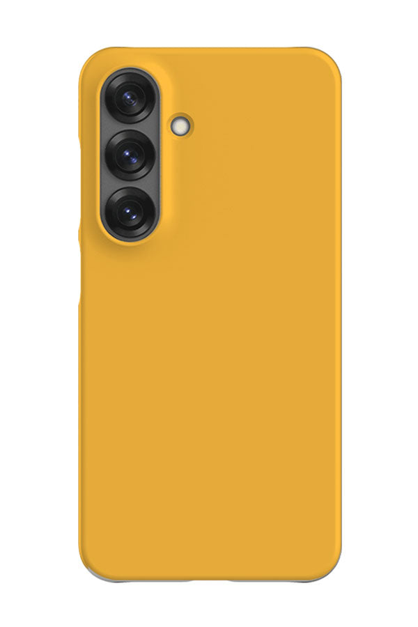 Plain Block Colour Samsung Galaxy Phone Case (Butterscotch Yellow) | Harper & Blake