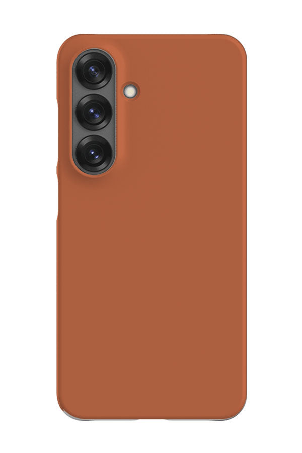Still Tone Block Colour Samsung Galaxy Phone Case (Burnt Clay) | Harper & Blake