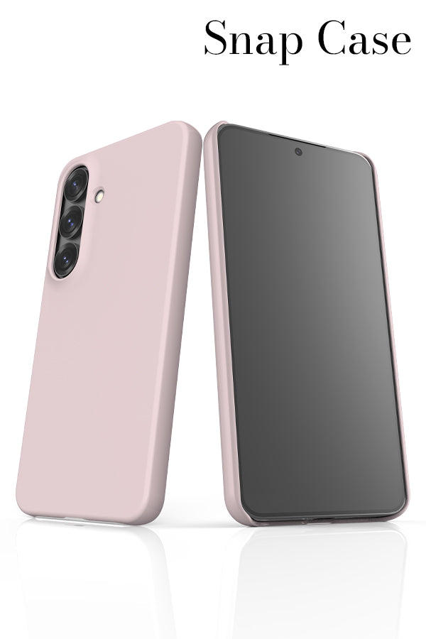 Pastel Pink Plain Block Colour Samsung Galaxy Snap Case | Harper & Blake