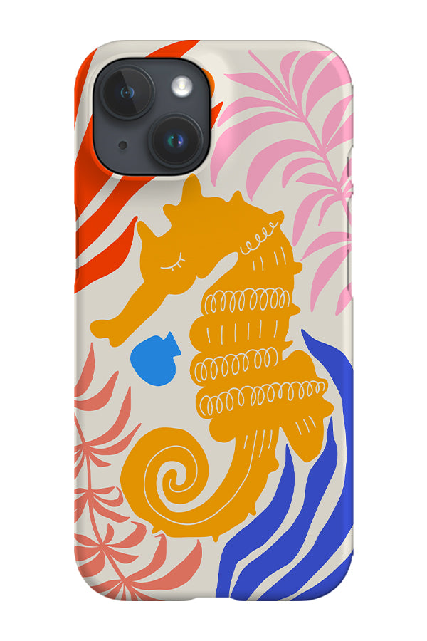 Seahorse Coral Phone Case (Bright) | Harper & Blake