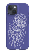 Minimalist Jellyfish Phone Case (Lilac Purple)