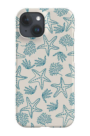 Starfish Coral Scatter Phone Case (Beige Blue) | Harper & Blake